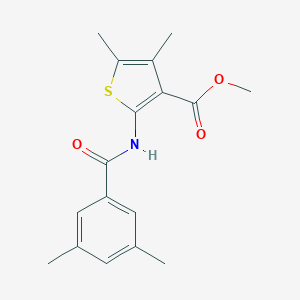 molecular formula C17H19NO3S B451209 Methyl 2-(3,5-dimethylbenzamido)-4,5-dimethylthiophene-3-carboxylate 