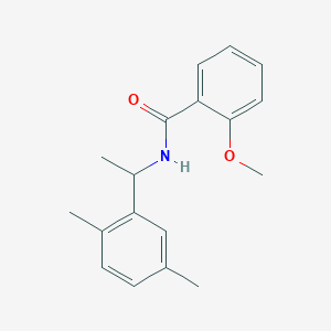 molecular formula C18H21NO2 B451216 N-[1-(2,5-dimethylphenyl)ethyl]-2-methoxybenzamide 