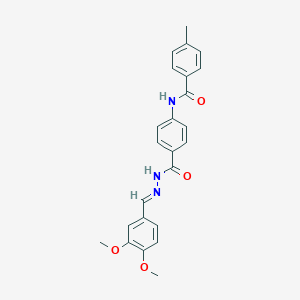 N-(4-{[2-(3,4-dimethoxybenzylidene)hydrazino]carbonyl}phenyl)-4-methylbenzamide
