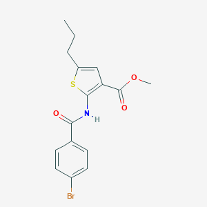 Methyl 2-[(4-bromobenzoyl)amino]-5-propyl-3-thiophenecarboxylate