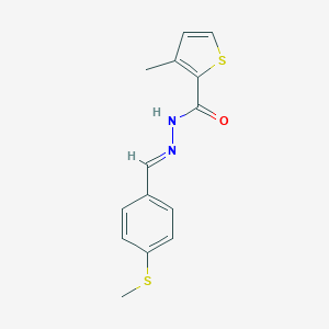 3-methyl-N'-[4-(methylsulfanyl)benzylidene]-2-thiophenecarbohydrazide