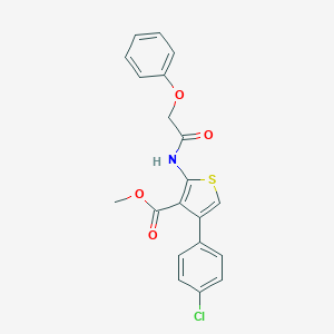 Methyl 4-(4-chlorophenyl)-2-[(phenoxyacetyl)amino]thiophene-3-carboxylate