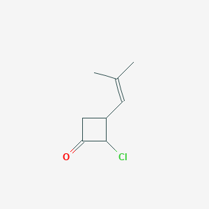 Cyclobutanone, 2-chloro-3-(2-methyl-1-propenyl)-(9CI)
