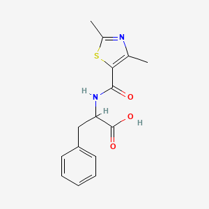 molecular formula C15H16N2O3S B4513353 N-[(2,4-dimethyl-1,3-thiazol-5-yl)carbonyl]phenylalanine 