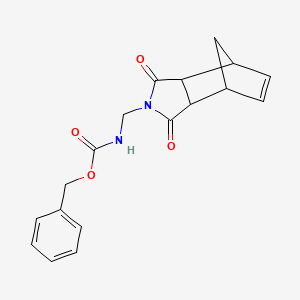 molecular formula C18H18N2O4 B4513441 benzyl N-[(3,5-dioxo-4-azatricyclo[5.2.1.02,6]dec-8-en-4-yl)methyl]carbamate 
