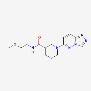 molecular formula C14H20N6O2 B4513445 N-(2-methoxyethyl)-1-([1,2,4]triazolo[4,3-b]pyridazin-6-yl)piperidine-3-carboxamide 