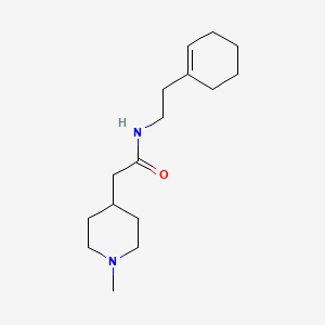 molecular formula C16H28N2O B4513446 N-[2-(1-cyclohexen-1-yl)ethyl]-2-(1-methyl-4-piperidinyl)acetamide 