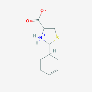 molecular formula C10H15NO2S B451352 2-Cyclohex-3-en-1-yl-1,3-thiazolidine-4-carboxylic acid CAS No. 164717-31-1