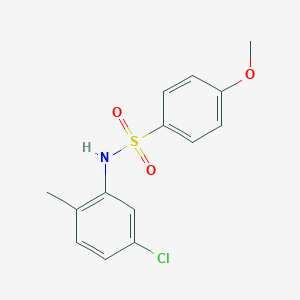 molecular formula C14H14ClNO3S B451353 N-(5-chloro-2-methylphenyl)-4-methoxybenzenesulfonamide CAS No. 196866-17-8