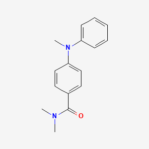 molecular formula C16H18N2O B4513560 N,N-dimethyl-4-[methyl(phenyl)amino]benzamide 