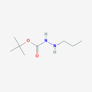 molecular formula C8H18N2O2 B045136 tert-Butyl 2-propylhydrazinecarboxylate CAS No. 112383-13-8
