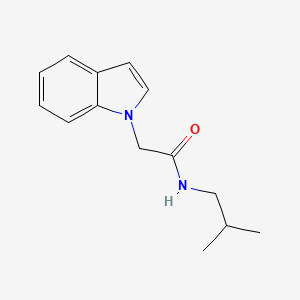 molecular formula C14H18N2O B4513659 2-(1H-indol-1-yl)-N-(2-methylpropyl)acetamide 