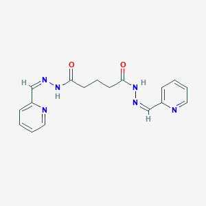 molecular formula C17H18N6O2 B451367 N'~1~,N'~5~-bis(2-pyridinylmethylene)pentanedihydrazide CAS No. 199530-43-3