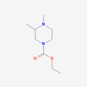molecular formula C9H18N2O2 B045138 Ethyl 3,4-dimethylpiperazine-1-carboxylate CAS No. 114649-94-4