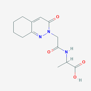 molecular formula C13H17N3O4 B4513862 N-[(3-oxo-5,6,7,8-tetrahydro-2(3H)-cinnolinyl)acetyl]alanine 