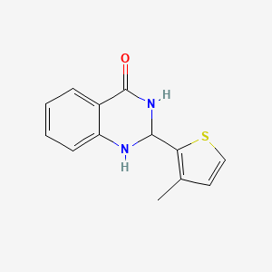 molecular formula C13H12N2OS B4513955 2-(3-methyl-2-thienyl)-2,3-dihydro-4(1H)-quinazolinone 