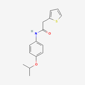 molecular formula C15H17NO2S B4513968 N-(4-isopropoxyphenyl)-2-(2-thienyl)acetamide 