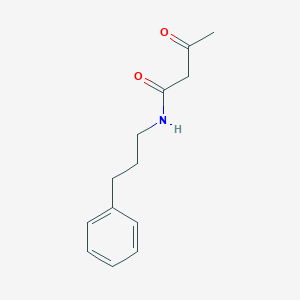 molecular formula C13H17NO2 B045141 3-oxo-N-(3-phenylpropyl)butanamide CAS No. 112369-47-8