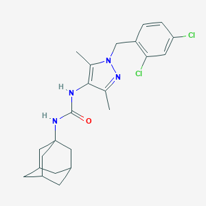 molecular formula C23H28Cl2N4O B451413 N-(1-adamantyl)-N'-[1-(2,4-dichlorobenzyl)-3,5-dimethyl-1H-pyrazol-4-yl]urea 