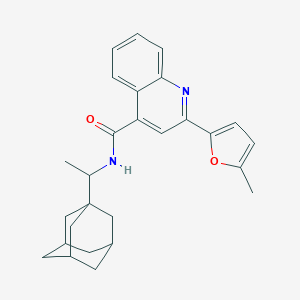 molecular formula C27H30N2O2 B451440 N-[1-(1-adamantyl)ethyl]-2-(5-methyl-2-furyl)-4-quinolinecarboxamide 
