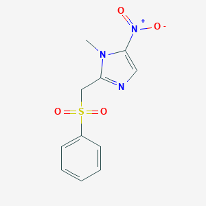 1-Methyl-5-nitro-2-((phenylsulfonyl)methyl)-1H-imidazole