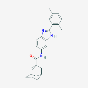 molecular formula C26H29N3O B451505 N-[2-(2,5-dimethylphenyl)-1H-benzimidazol-5-yl]adamantane-1-carboxamide 