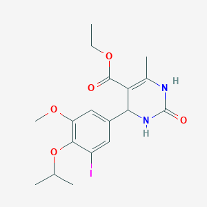 molecular formula C18H23IN2O5 B451530 Ethyl e-4-carboxamide 