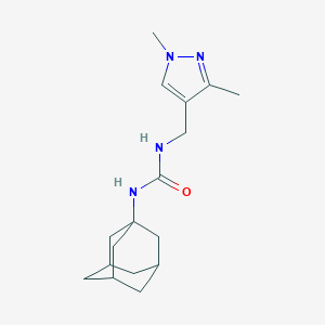 molecular formula C17H26N4O B451547 N-(1-ADAMANTYL)-N'-[(1,3-DIMETHYL-1H-PYRAZOL-4-YL)METHYL]UREA 