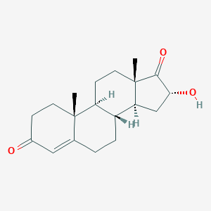 molecular formula C19H26O3 B045159 16alpha-Hydroxyandrostenedione CAS No. 63-02-5