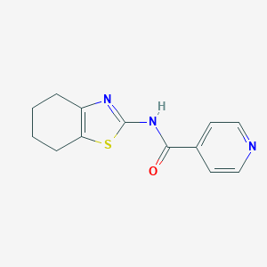 molecular formula C13H13N3OS B451638 N-(4,5,6,7-tetrahydro-1,3-benzothiazol-2-yl)pyridine-4-carboxamide 