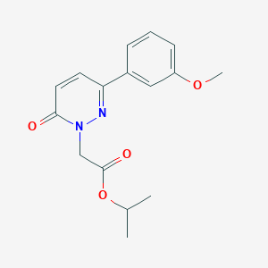 molecular formula C16H18N2O4 B4516630 propan-2-yl [3-(3-methoxyphenyl)-6-oxopyridazin-1(6H)-yl]acetate 