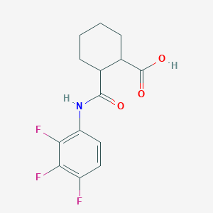molecular formula C14H14F3NO3 B4516819 2-{[(2,3,4-trifluorophenyl)amino]carbonyl}cyclohexanecarboxylic acid 
