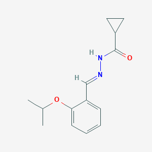 molecular formula C14H18N2O2 B451695 N'-(2-isopropoxybenzylidene)cyclopropanecarbohydrazide 