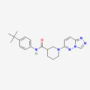 molecular formula C21H26N6O B4517131 N-(4-tert-butylphenyl)-1-([1,2,4]triazolo[4,3-b]pyridazin-6-yl)piperidine-3-carboxamide 