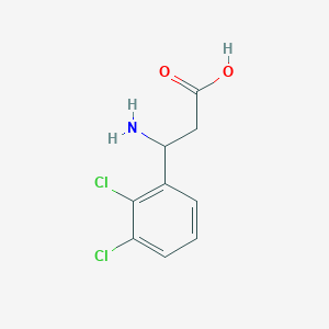 molecular formula C9H9Cl2NO2 B045175 3-Amino-3-(2,3-dichlorophenyl)propanoic acid CAS No. 117391-56-7