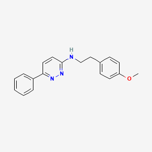 molecular formula C19H19N3O B4517591 N-[2-(4-methoxyphenyl)ethyl]-6-phenylpyridazin-3-amine 