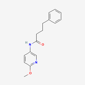 molecular formula C16H18N2O2 B4517649 N-(6-methoxypyridin-3-yl)-4-phenylbutanamide 