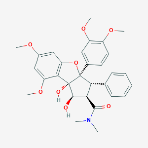 molecular formula C30H33NO8 B045177 3'-Methoxyrocaglamide CAS No. 189322-69-8