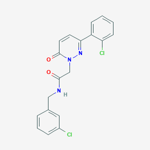 molecular formula C19H15Cl2N3O2 B4517752 N-(3-chlorobenzyl)-2-[3-(2-chlorophenyl)-6-oxopyridazin-1(6H)-yl]acetamide 