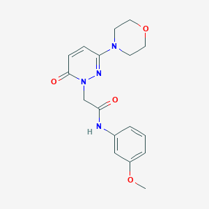 molecular formula C17H20N4O4 B4517966 N-(3-methoxyphenyl)-2-[3-(morpholin-4-yl)-6-oxopyridazin-1(6H)-yl]acetamide 