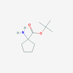 molecular formula C10H19NO2 B045180 Tert-butyl 1-aminocyclopentane-1-carboxylate CAS No. 120225-90-3
