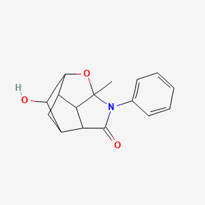 molecular formula C16H17NO3 B4518006 7-hydroxy-6a-methyl-6-phenyloctahydro-5H-2,4-methano-1-oxa-6-azacyclopenta[cd]pentalen-5-one 
