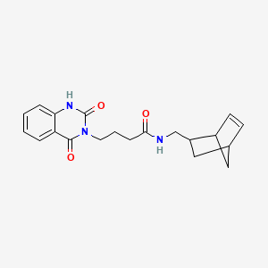 molecular formula C20H23N3O3 B4518166 N-(bicyclo[2.2.1]hept-5-en-2-ylmethyl)-4-(2-hydroxy-4-oxoquinazolin-3(4H)-yl)butanamide 