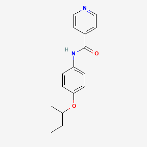 molecular formula C16H18N2O2 B4518190 N-(4-sec-butoxyphenyl)isonicotinamide 