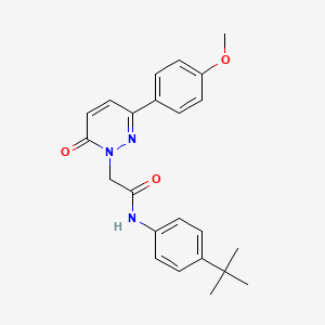 molecular formula C23H25N3O3 B4518235 N-(4-tert-butylphenyl)-2-[3-(4-methoxyphenyl)-6-oxopyridazin-1(6H)-yl]acetamide 