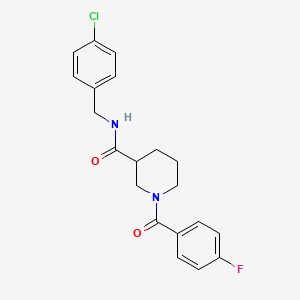 molecular formula C20H20ClFN2O2 B4518262 N-(4-chlorobenzyl)-1-(4-fluorobenzoyl)-3-piperidinecarboxamide 