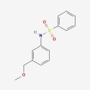 molecular formula C14H15NO3S B4518328 N-[3-(methoxymethyl)phenyl]benzenesulfonamide 