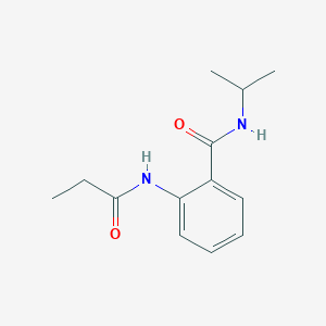 molecular formula C13H18N2O2 B4518397 N-isopropyl-2-(propionylamino)benzamide 