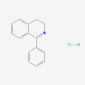molecular formula C15H14ClN B045184 1-Phenyl-3,4-dihydroisoquinolin-2-ium;chloride CAS No. 52250-51-8