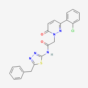 molecular formula C21H16ClN5O2S B4518421 N-[(2E)-5-benzyl-1,3,4-thiadiazol-2(3H)-ylidene]-2-[3-(2-chlorophenyl)-6-oxopyridazin-1(6H)-yl]acetamide 